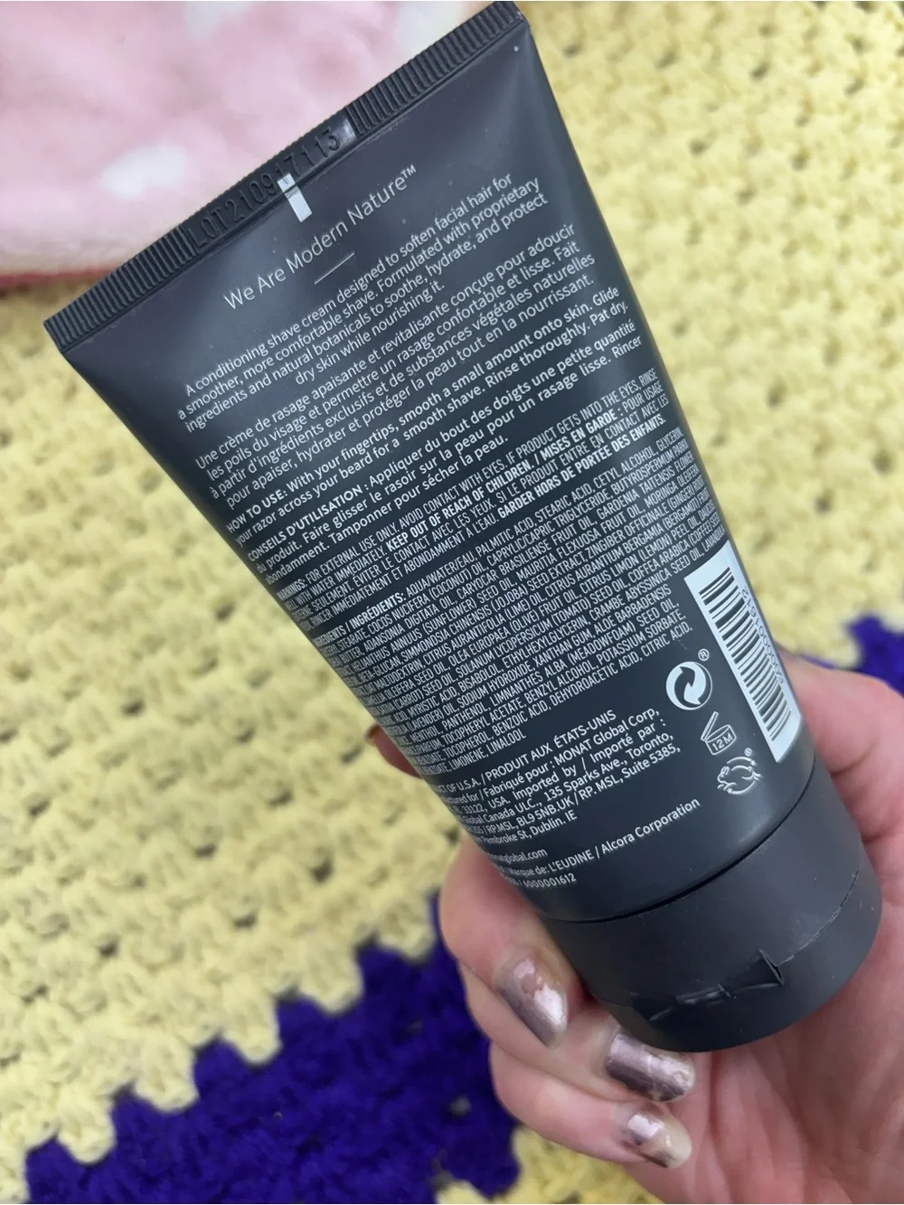 Monat for men shave cream 4 Fl Oz-new